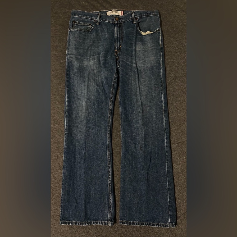 Levi's Dark Blue 527 Bootcut Jeans